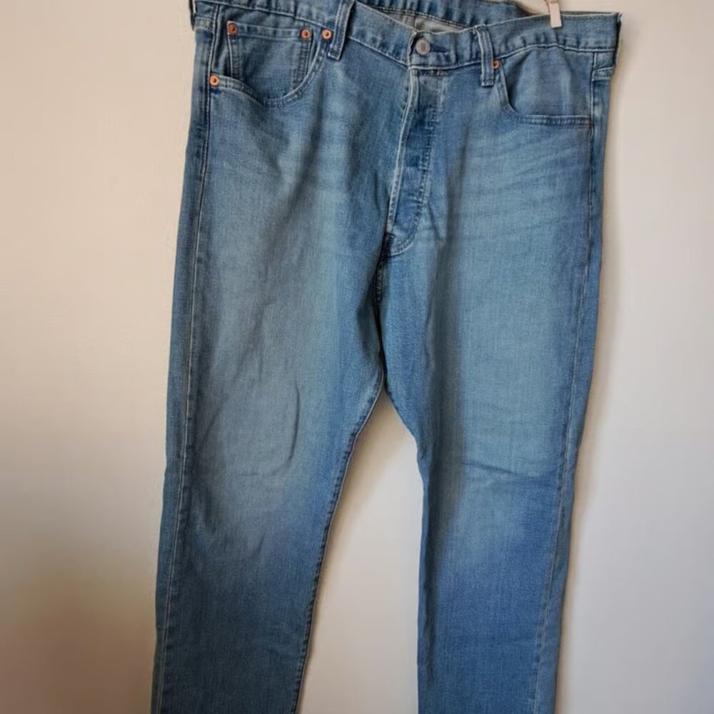 Levi Strauss 501 Button Fly Straight Leg Jeans Size 38 32